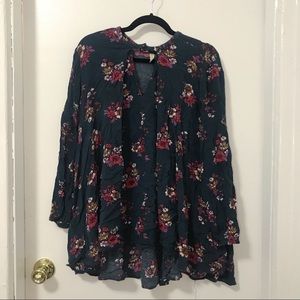 Free People Floral Tunic